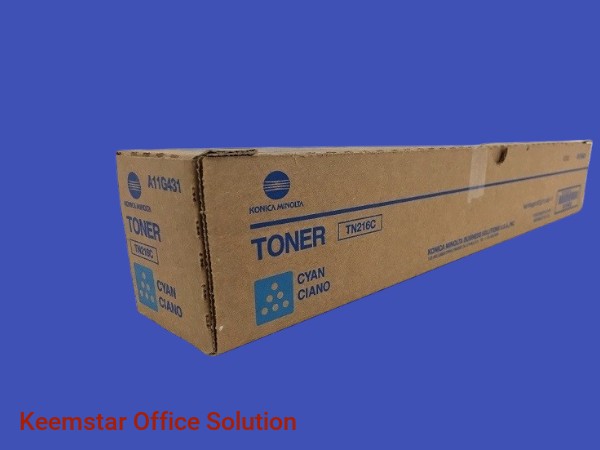 Genuine Konica Minolta TN216 Cyan Toner Cartridge for Bizhub C220, C280, C360 - High Yield