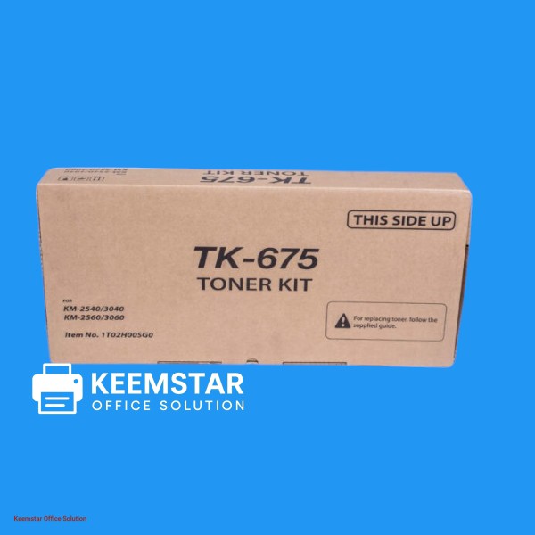 Genuine Kyocera TK-675 Black Toner Cartridge for KM-2540 / KM-2560 / KM-3040 / KM-3060 Printers
