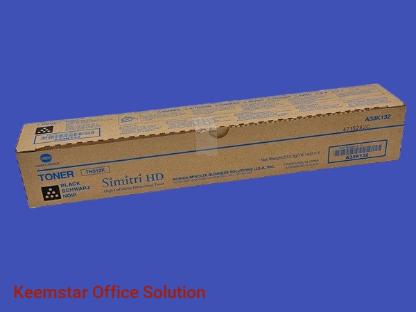 Genuine Konica Minolta TN324/512 Black Toner Cartridge for Bizhub C454, C454E, C554 - High Yield